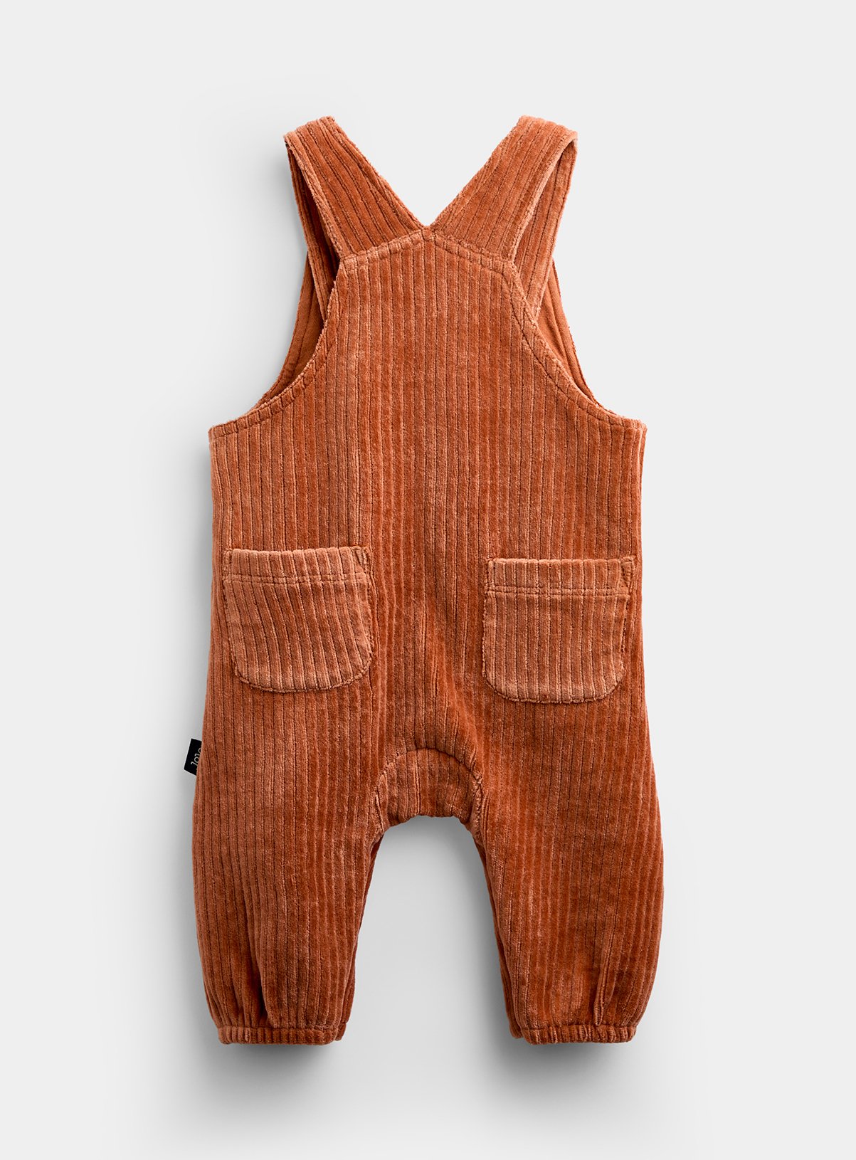 JOJO MAMAN BÉBÉ 2 Piece Pumpkin Dungaree Set Orange Up To 3 mths - Image 5 thumbnail