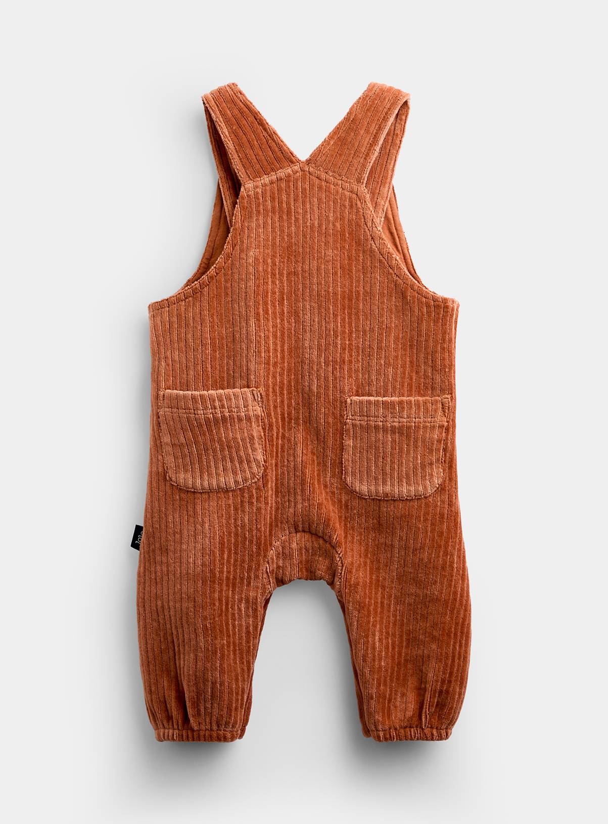 JOJO MAMAN BÉBÉ 2 Piece Pumpkin Dungaree Set Orange Up To 3 mths - Image 5