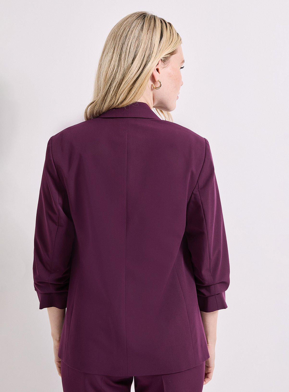 DOROTHY PERKINS Ruched Sleeve Blazer 8 - Image 3 thumbnail