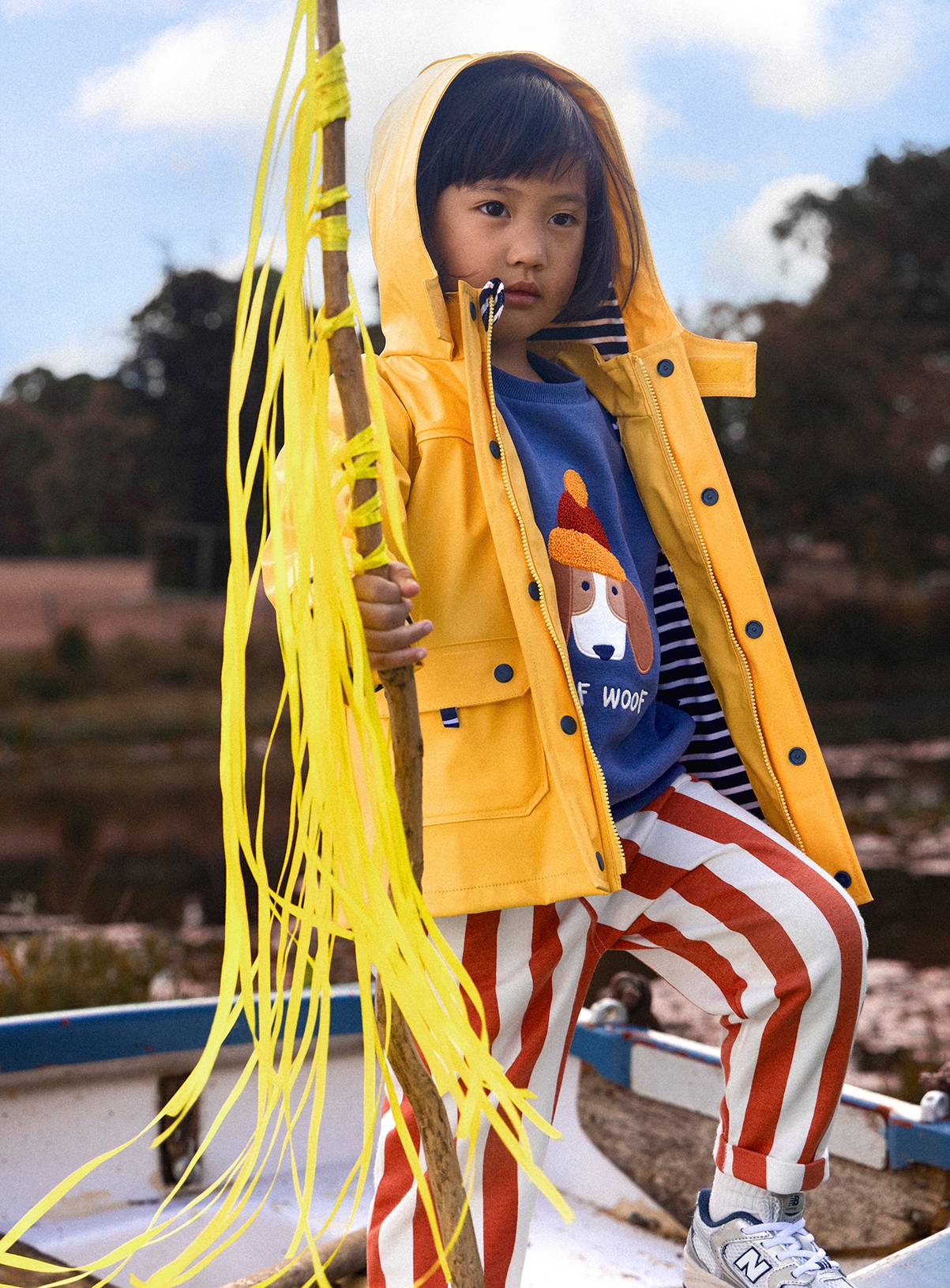 JOJO MAMAN BÉBÉ Waterproof Cosy Lined Fisherman Jacket Bright Yellow 18-24 months - Image 1