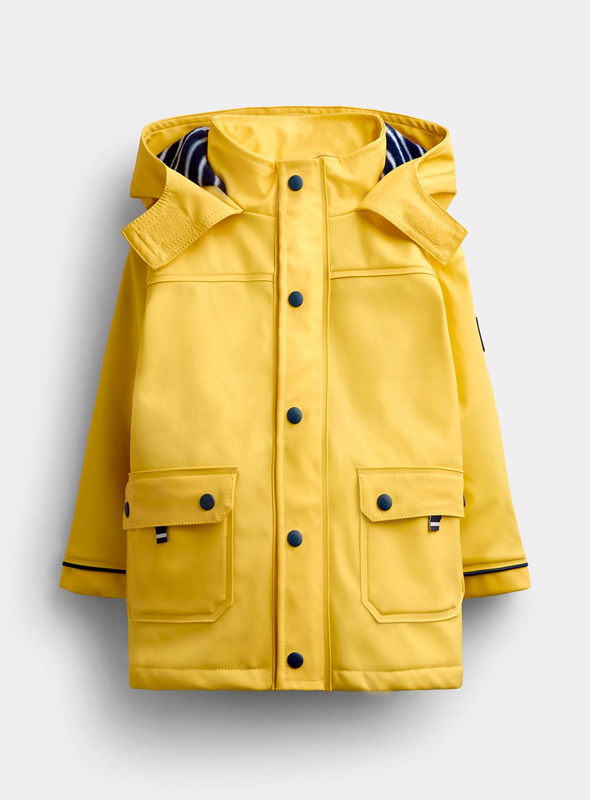 JOJO MAMAN BÉBÉ Waterproof Cosy Lined Fisherman Jacket Bright Yellow 18-24 months - Image 2