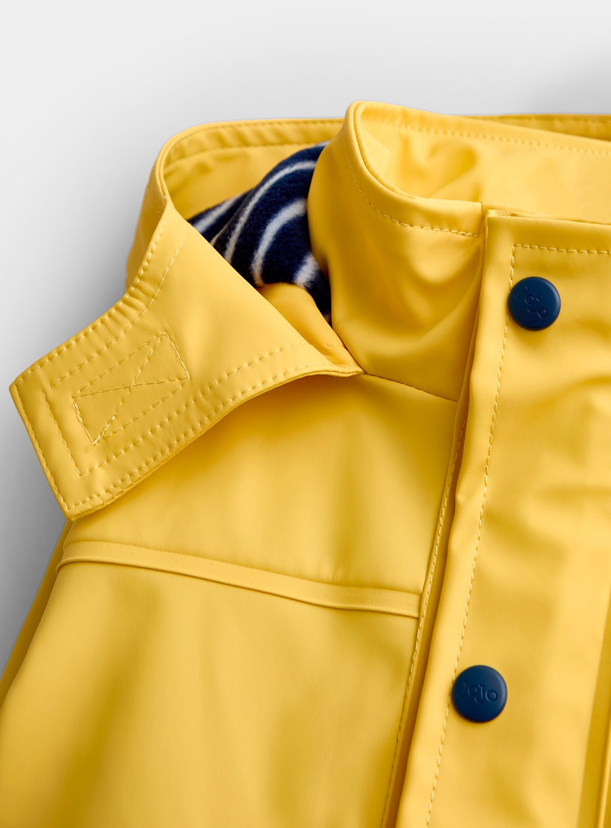 JOJO MAMAN BÉBÉ Waterproof Cosy Lined Fisherman Jacket Bright Yellow 18-24 months - Image 3 thumbnail