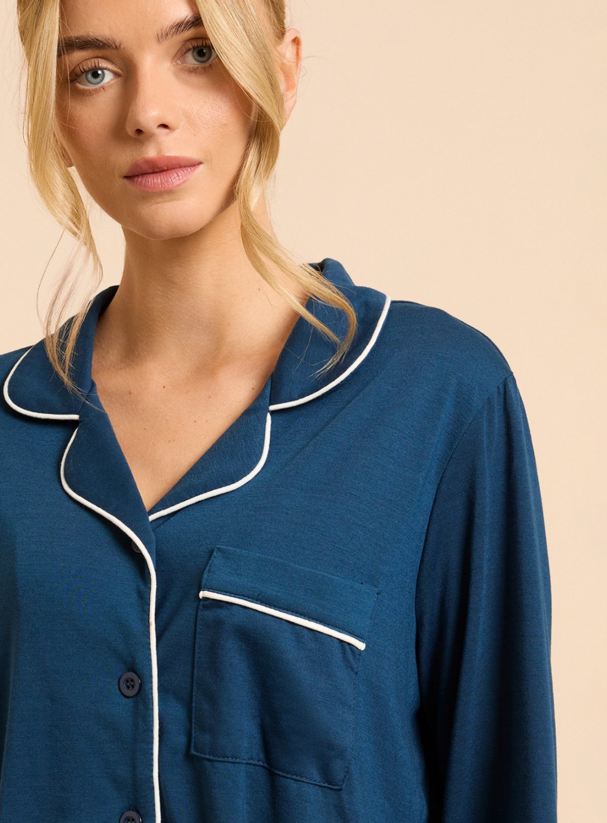 DOROTHY PERKINS Long Sleeve Jersey Pyjama Set L - Image 2 thumbnail