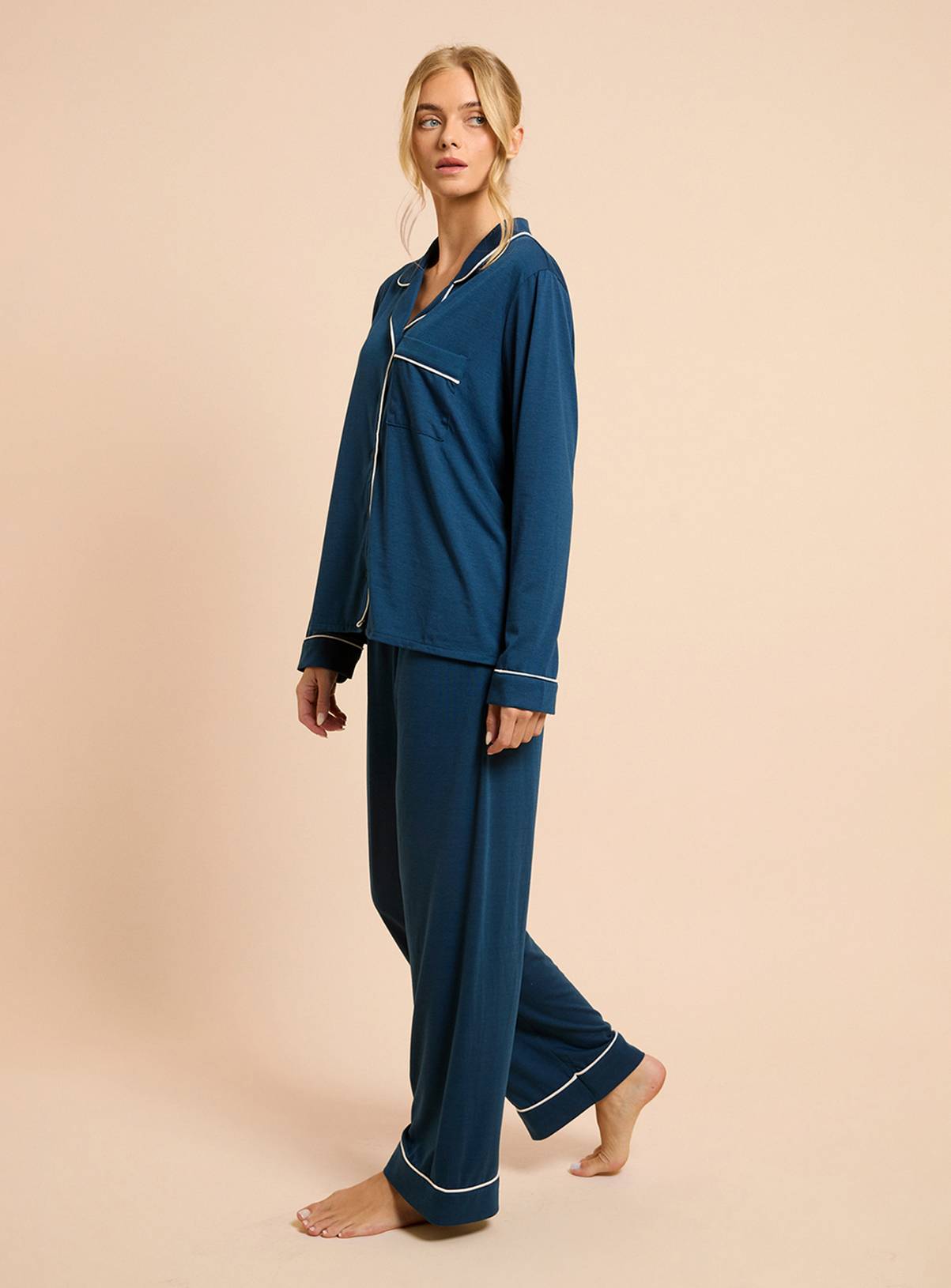 DOROTHY PERKINS Long Sleeve Jersey Pyjama Set L - Image 4