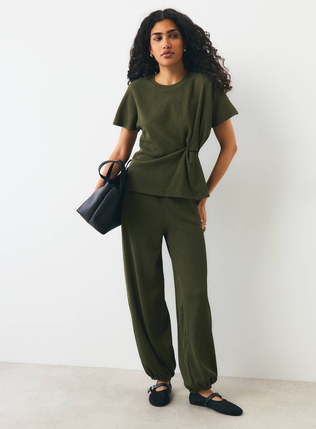 Khaki Balloon Trouser Co-Ord XL - Image 2