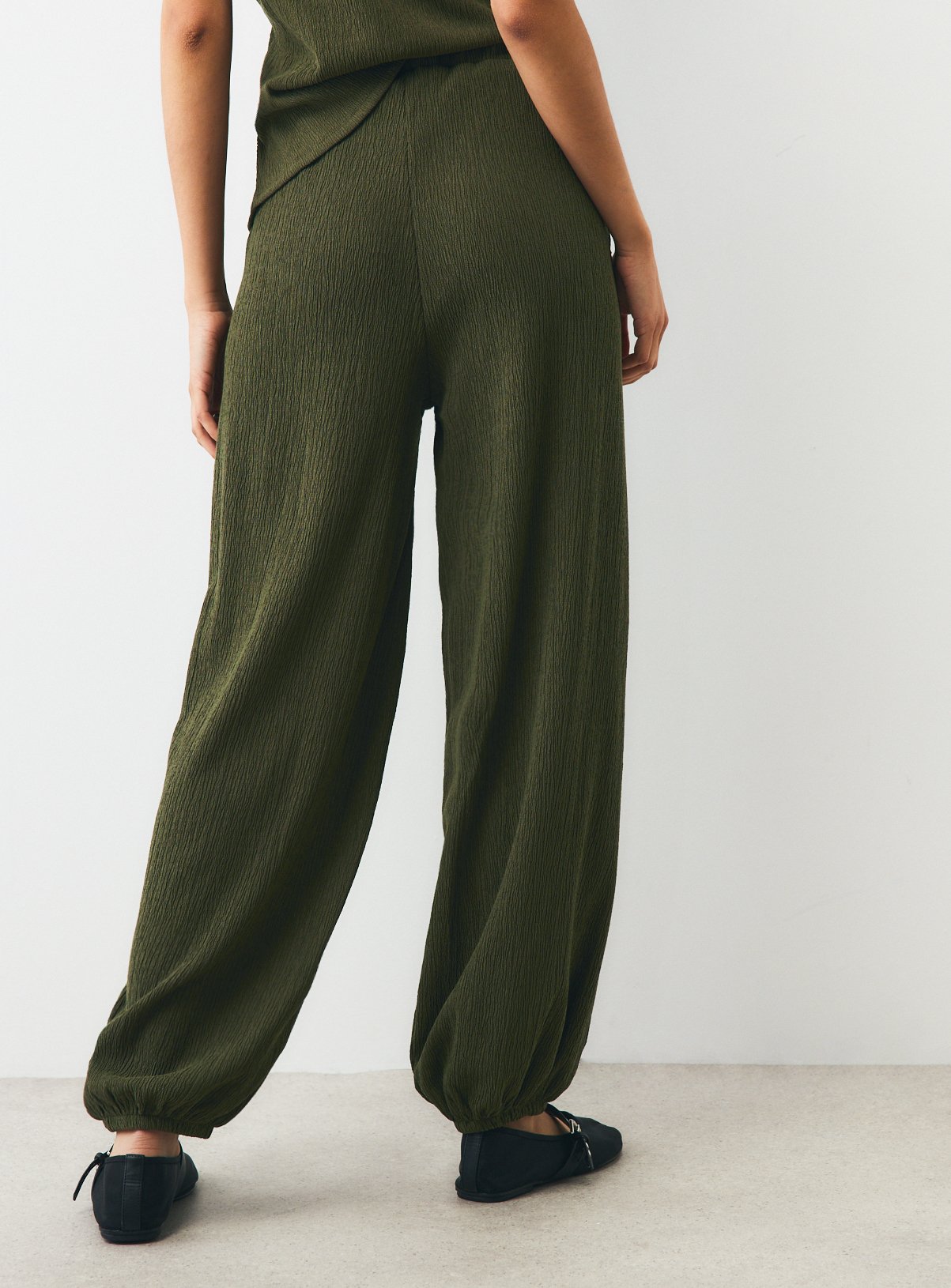 Khaki Balloon Trouser Co-Ord XL - Image 4 thumbnail