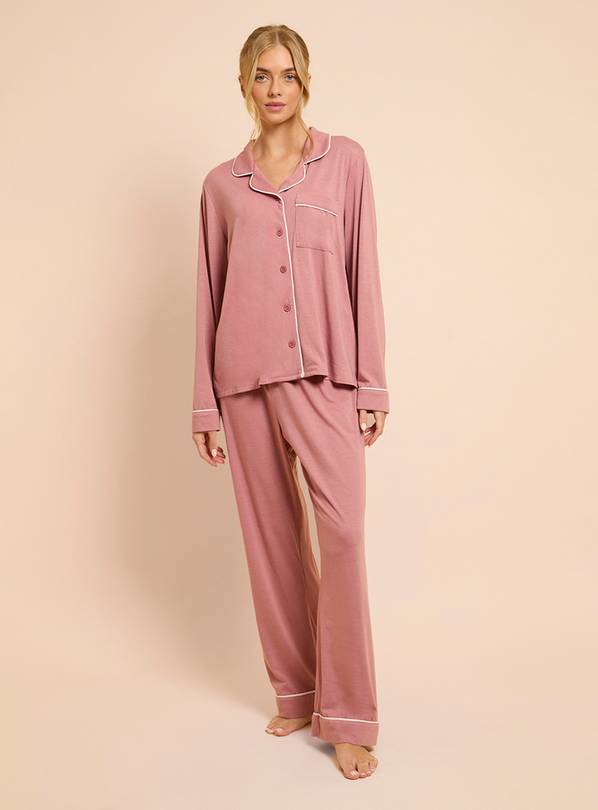 DOROTHY PERKINS Long Sleeve Jersey Pyjama Set S