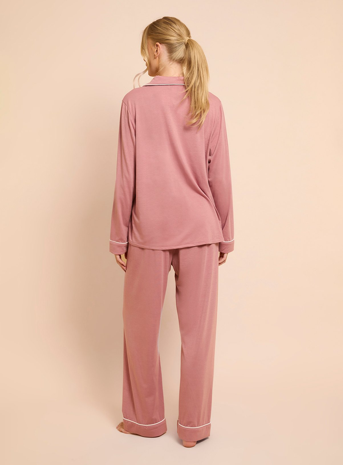 DOROTHY PERKINS Long Sleeve Jersey Pyjama Set S - Image 3 thumbnail