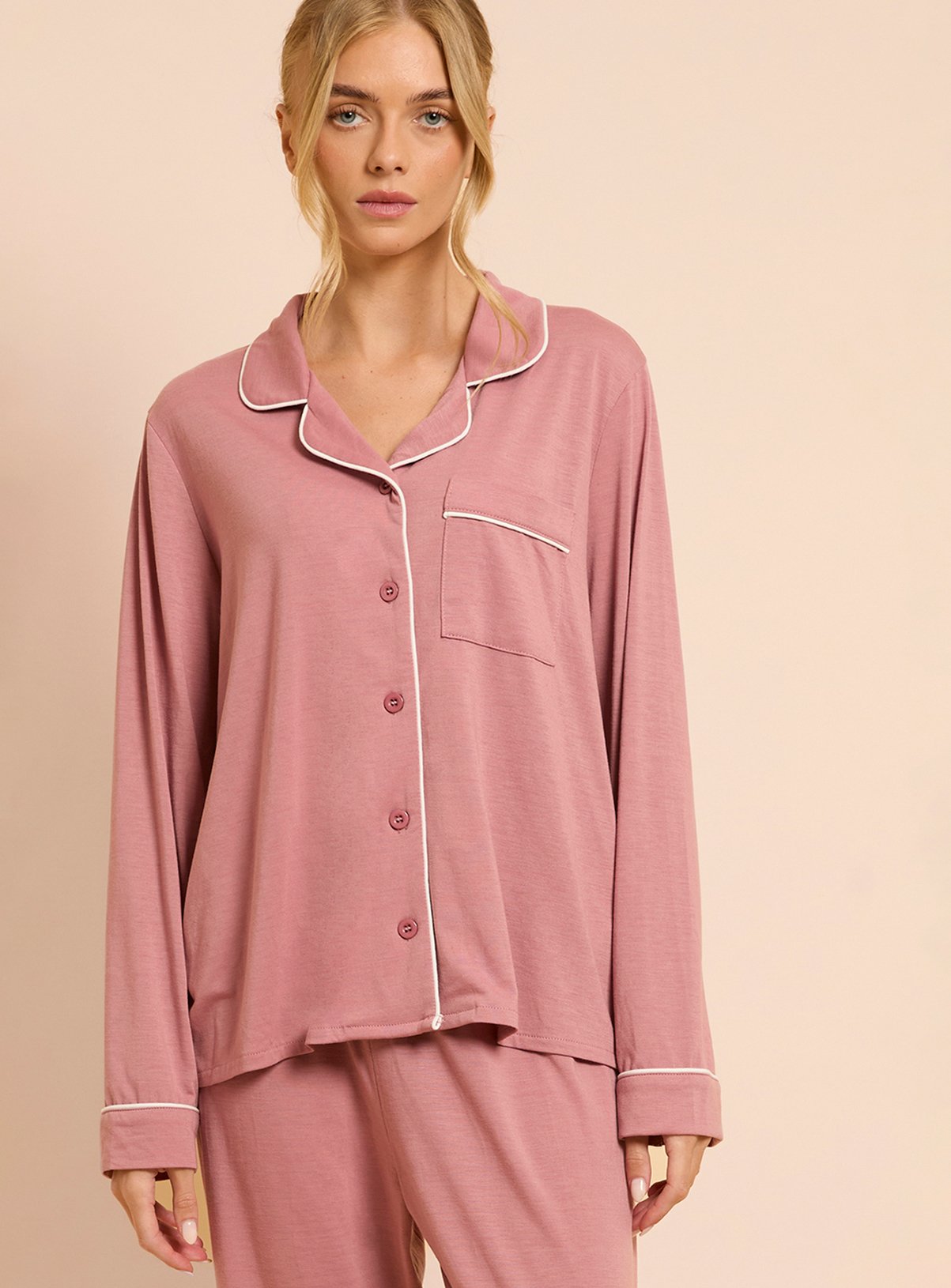 DOROTHY PERKINS Long Sleeve Jersey Pyjama Set S - Image 4 thumbnail