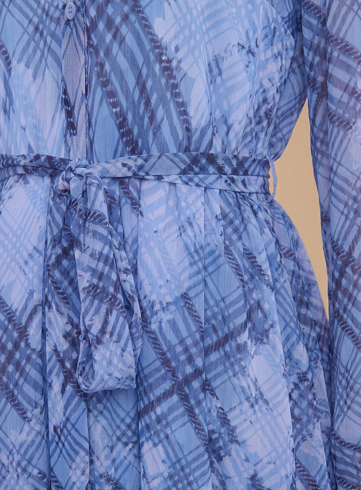 DOROTHY PERKINS Petite Hanky Hem Printed Chiffon Shirt Dress 16 - Image 4