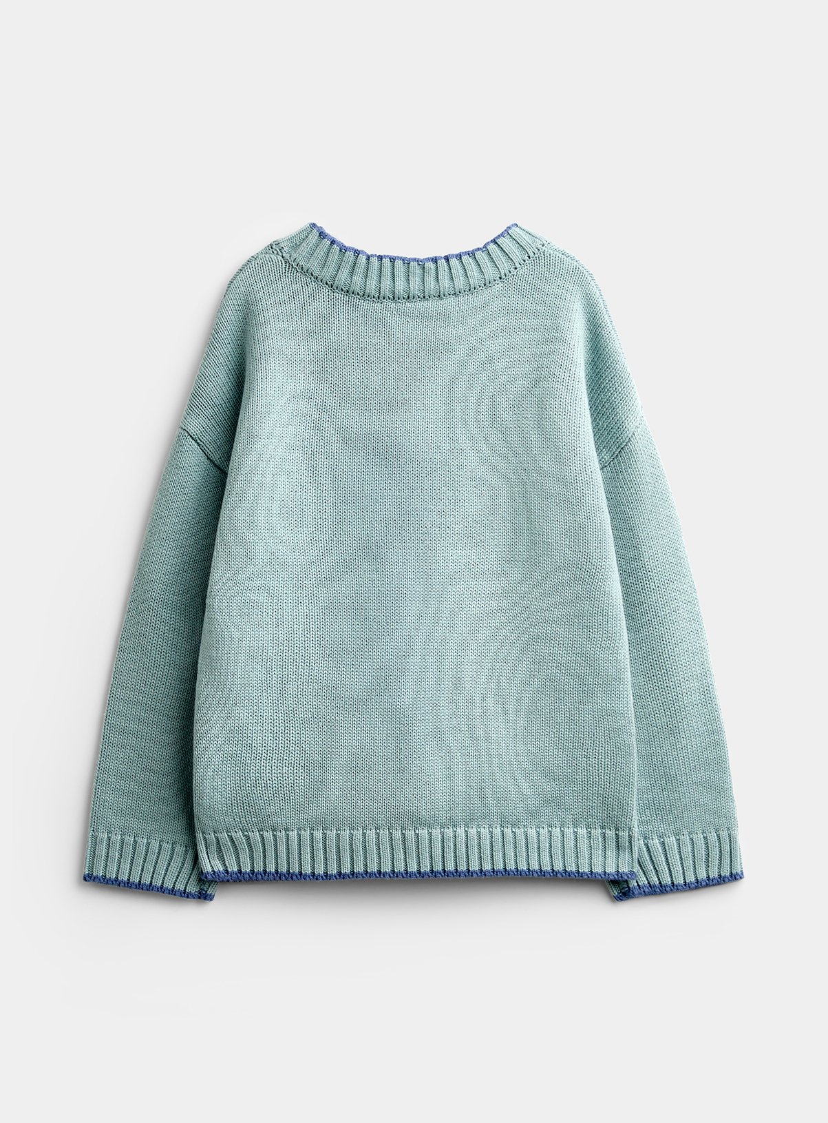 JOJO MAMAN BÉBÉ Yeti Mountain Scene Jumper Blue Marl 18-24 months - Image 2 thumbnail