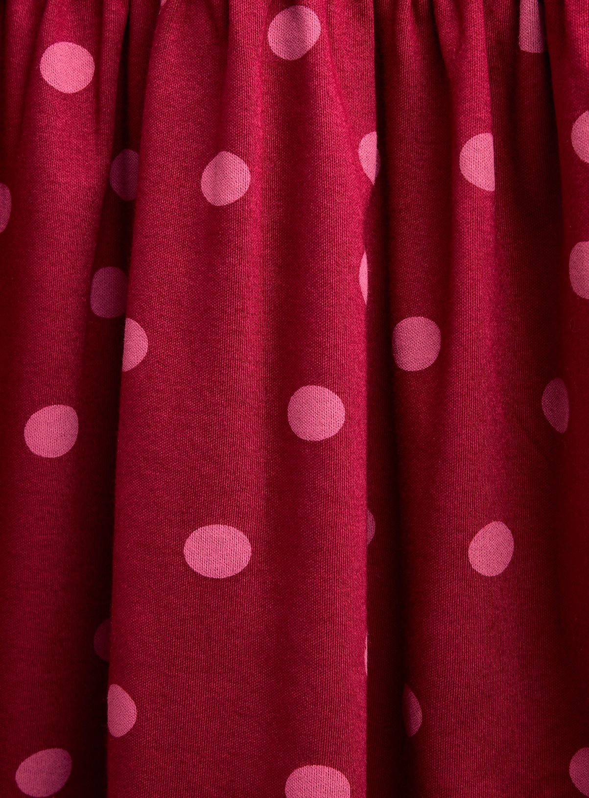 JOJO MAMAN BÉBÉ Classic Large Spot Dress Burgundy Red 3-4 Years - Image 4 thumbnail