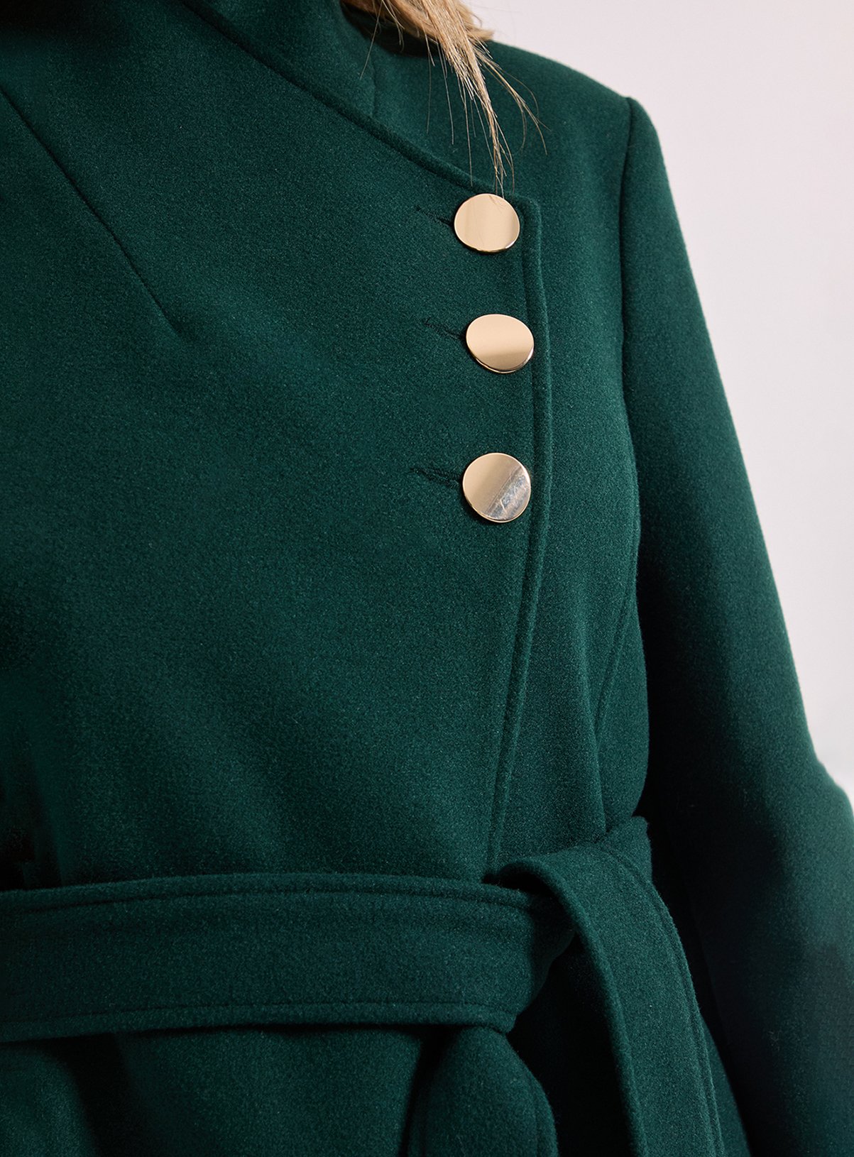 DOROTHY PERKINS Funnel Neck Belted Coat 12 - Image 5 thumbnail