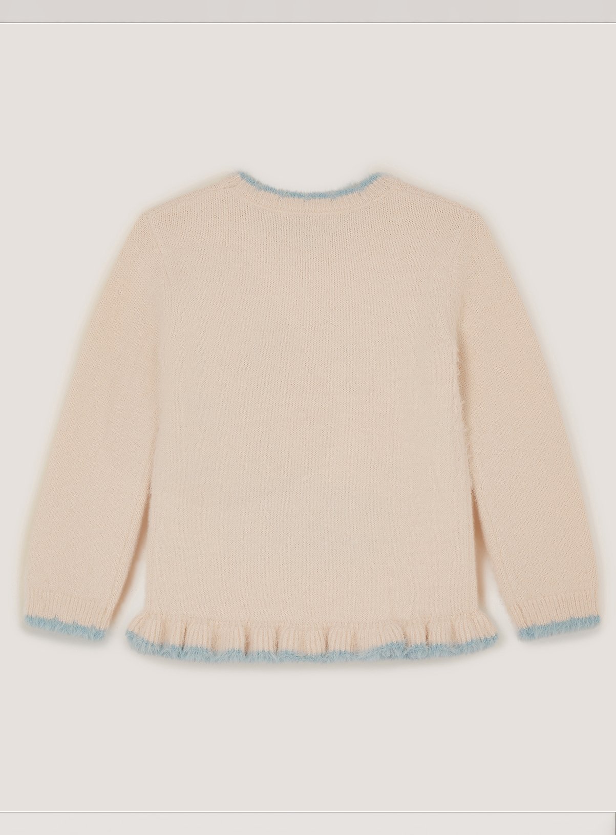 MONSOON Embellished Unicorn Fluffy Knit Jumper 5-6 years - Image 3 thumbnail
