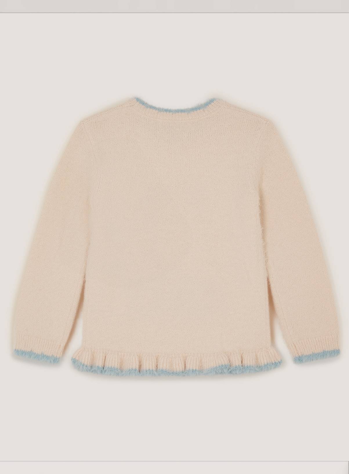 MONSOON Embellished Unicorn Fluffy Knit Jumper 5-6 years - Image 3