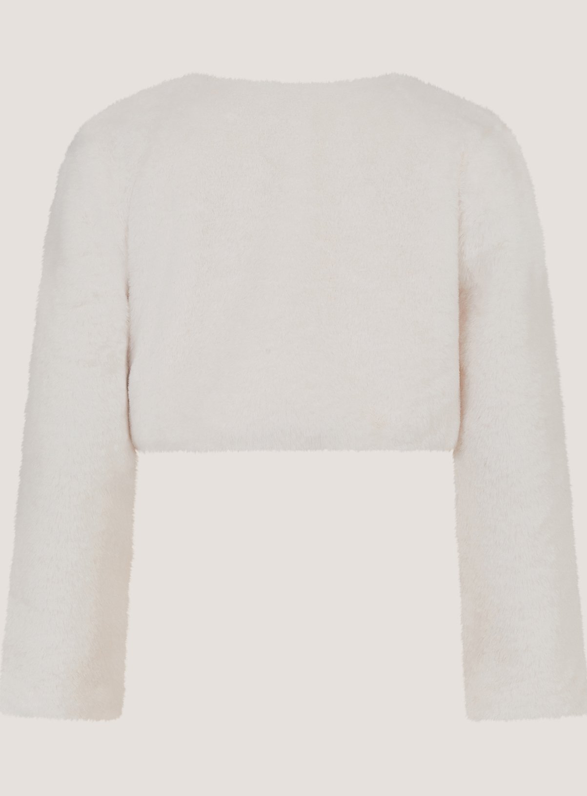 MONSOON Lara Bow Faux Fur Cardigan 3-4 Years - Image 3 thumbnail