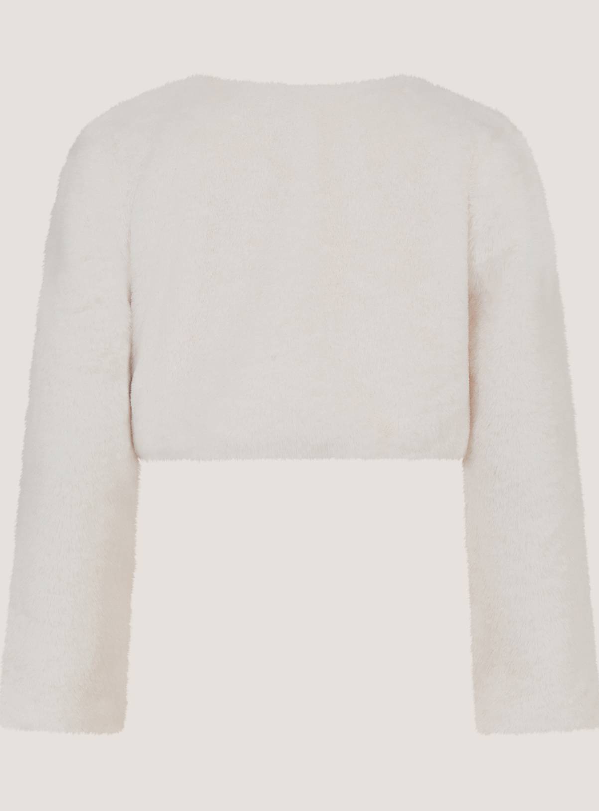 MONSOON Lara Bow Faux Fur Cardigan 3-4 Years - Image 3