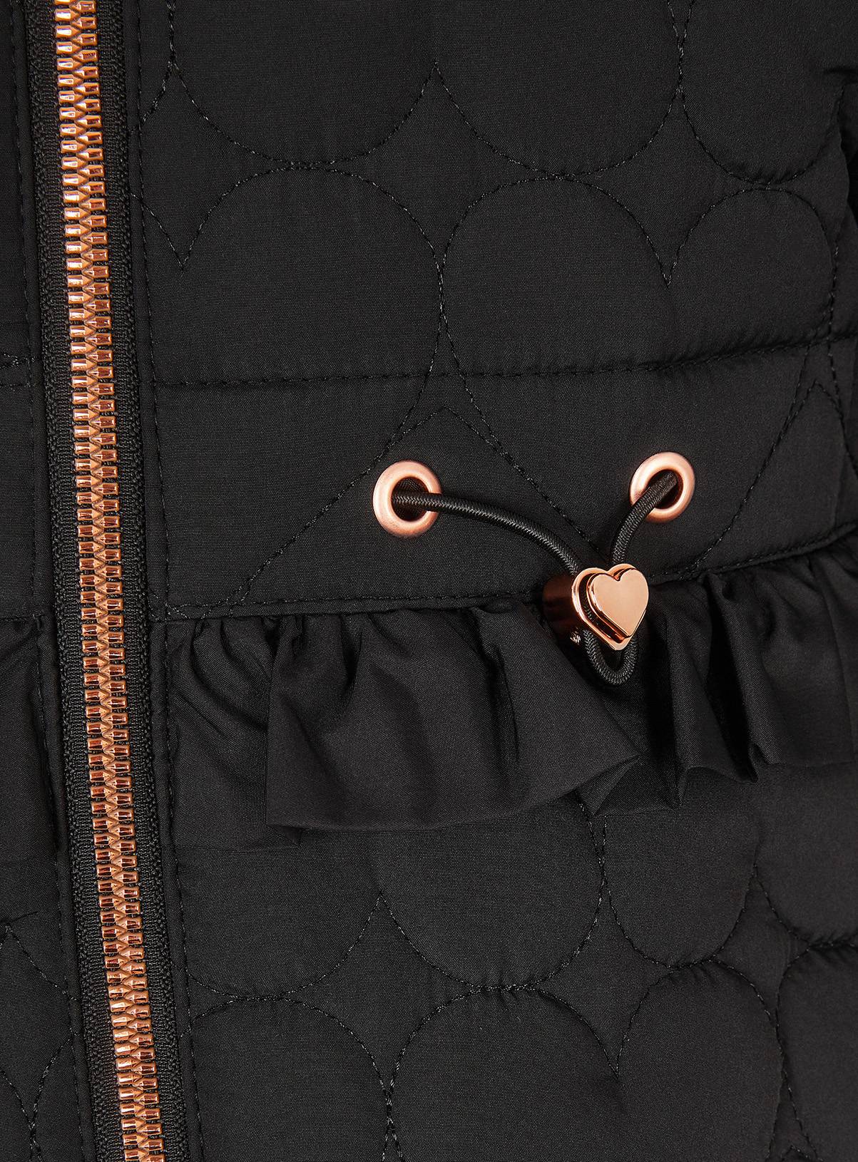 MONSOON Harriett Heart Quilted Coat 3-4 Years - Image 4