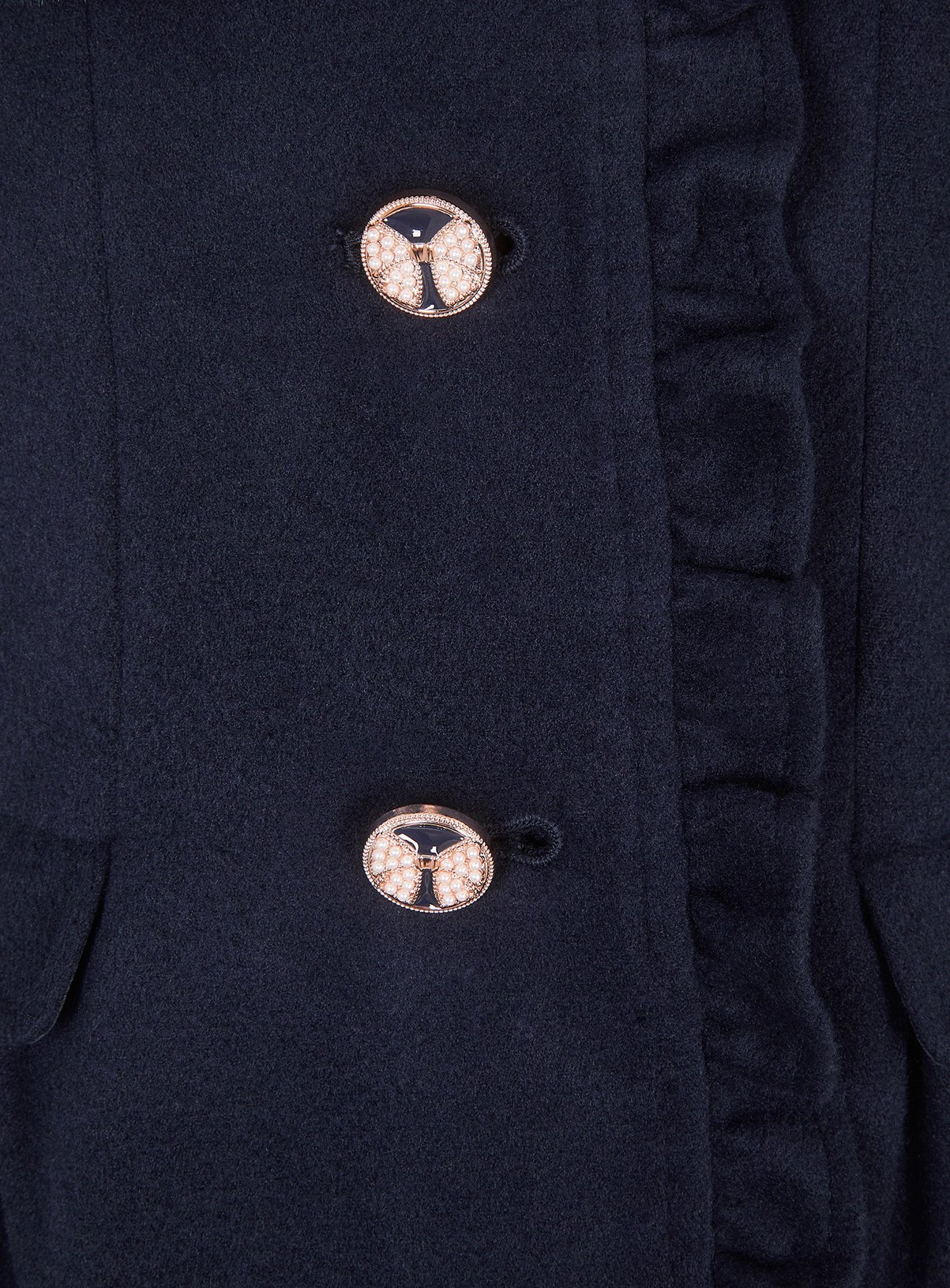 MONSOON Faux Fur Collar Frill Coat 11-12 years - Image 4 thumbnail