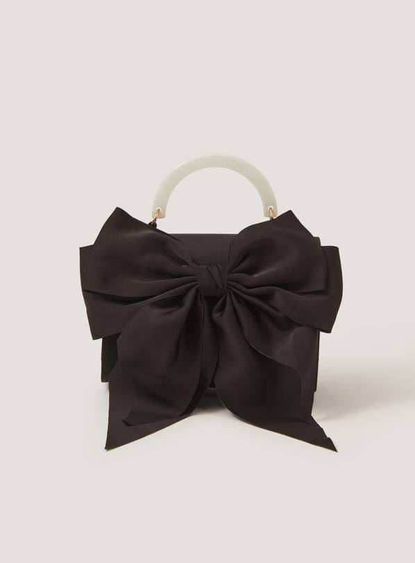 MONSOON Satin Bow Bag One Size