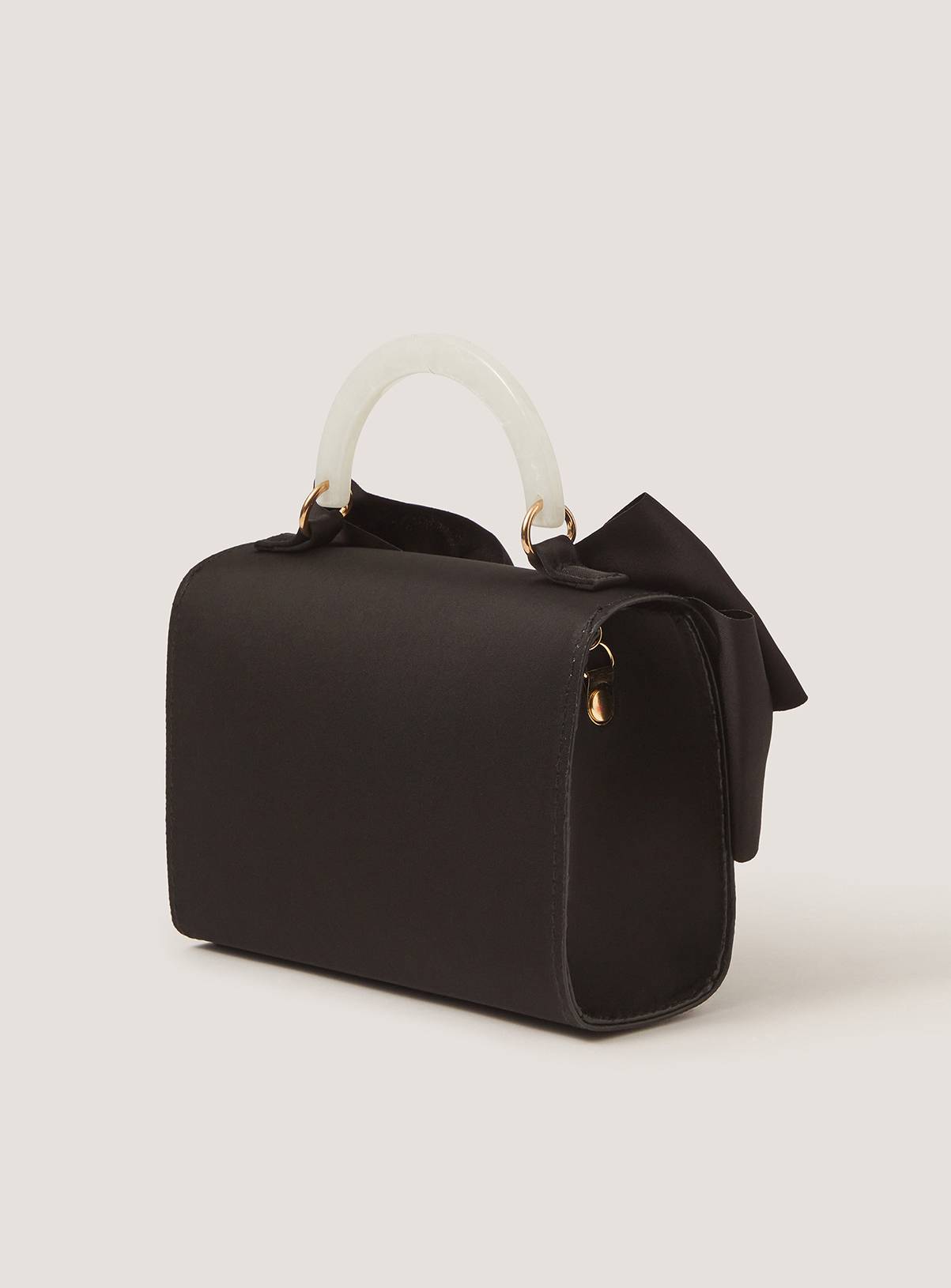 MONSOON Satin Bow Bag One Size - Image 2