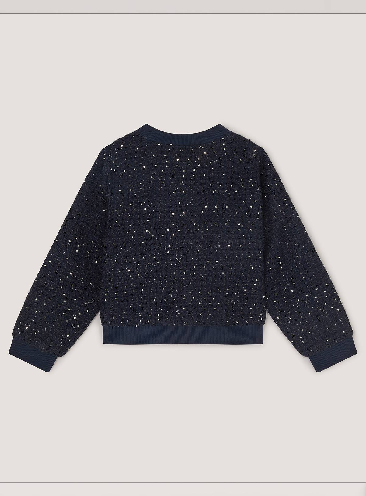 MONSOON Sequin Unicorn Woven Bomber Jacket 12-13 years - Image 2