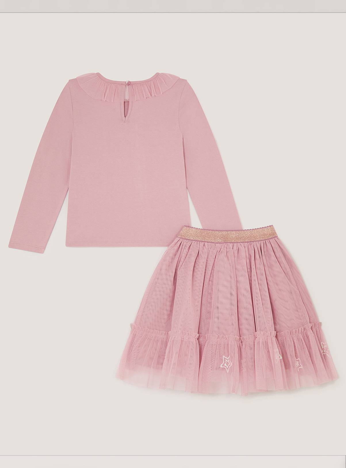 MONSOON Embellished Top and Mesh Skirt Set 12-13 years - Image 3