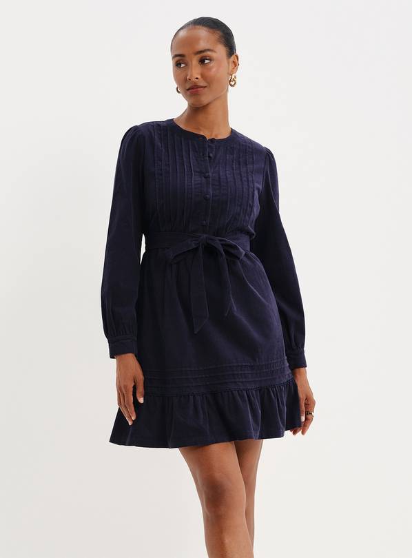 FINERY Marianne Corduroy Tie Waist Short Dress 16