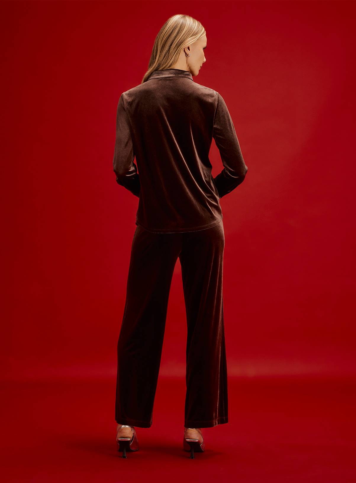 FINERY Sayge Velvet Collared Shirt 22 - Image 6
