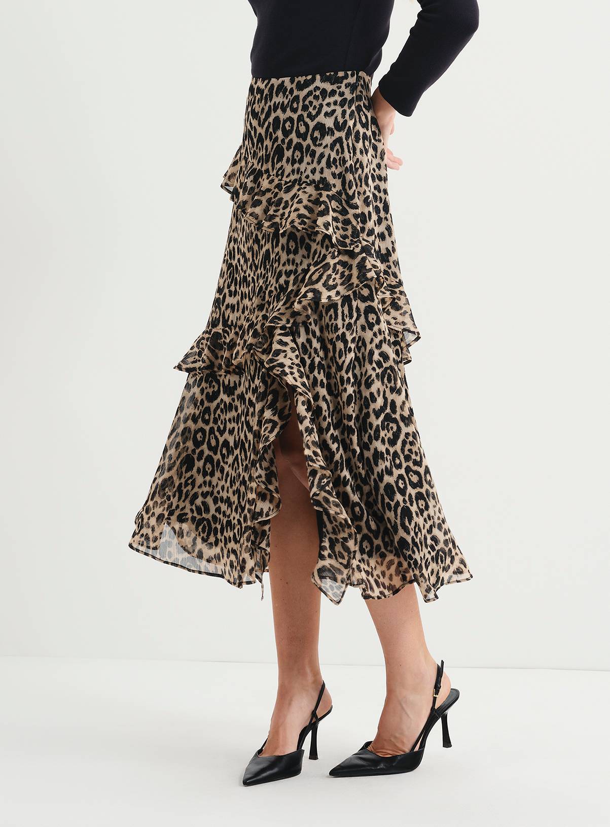 FINERY Kat Asymmetric Ruffle Midi Skirt 12 - Image 2