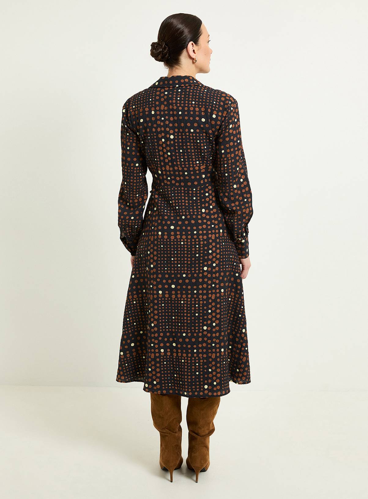 WALLIS Spot Wrap Midi Dress 10 - Image 3