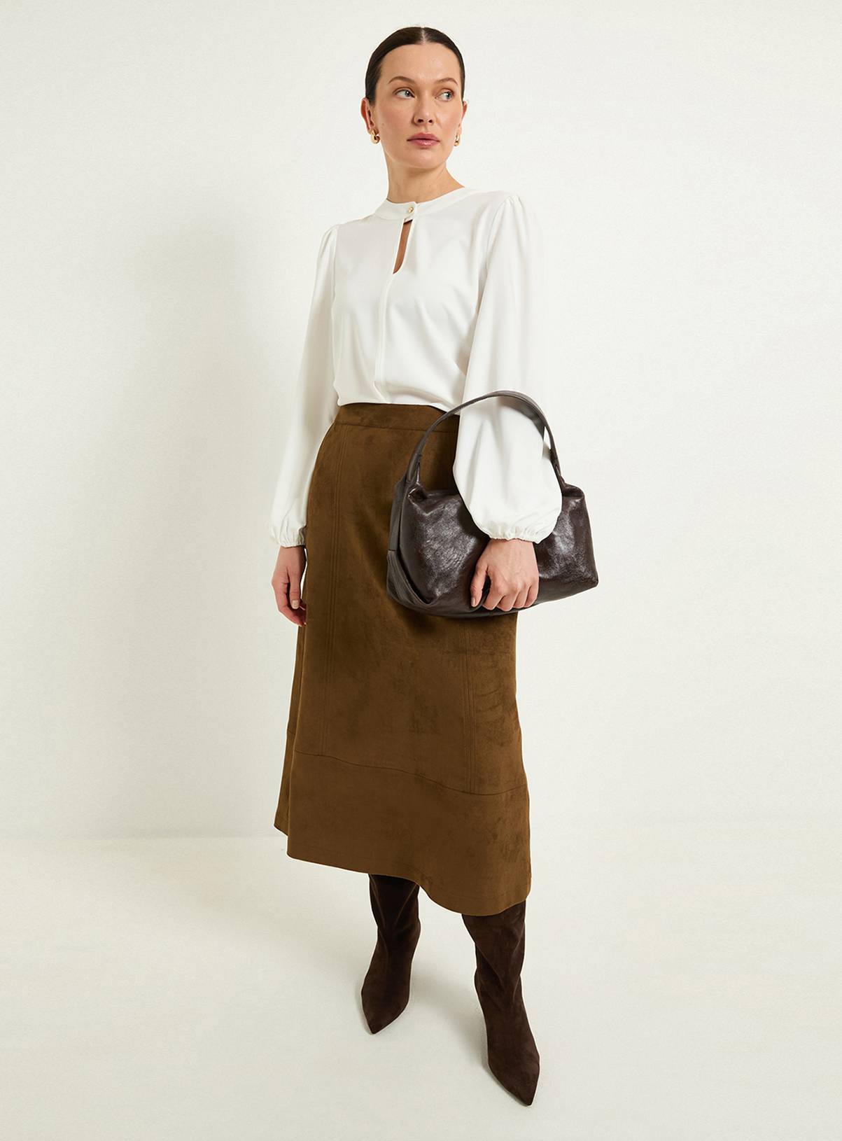 WALLIS Button Detail Keyhole Blouse 14 - Image 2