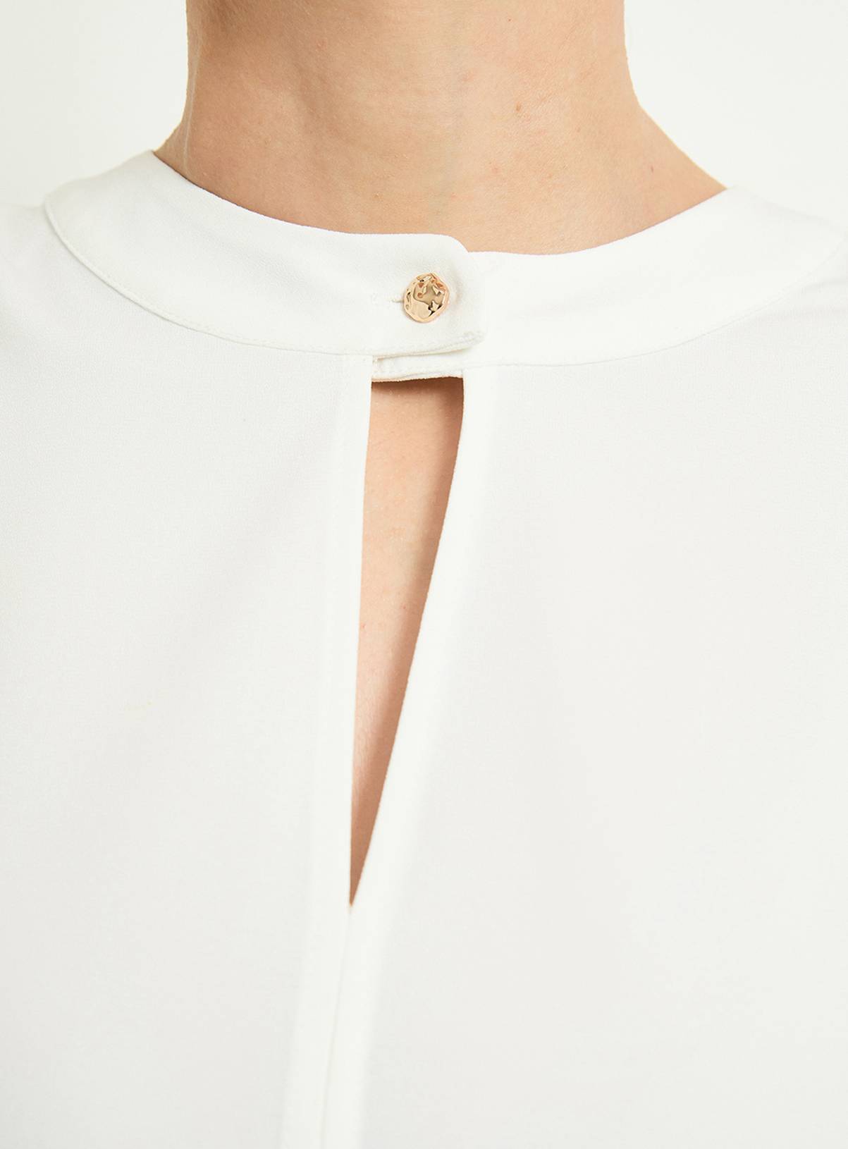 WALLIS Button Detail Keyhole Blouse 14 - Image 4