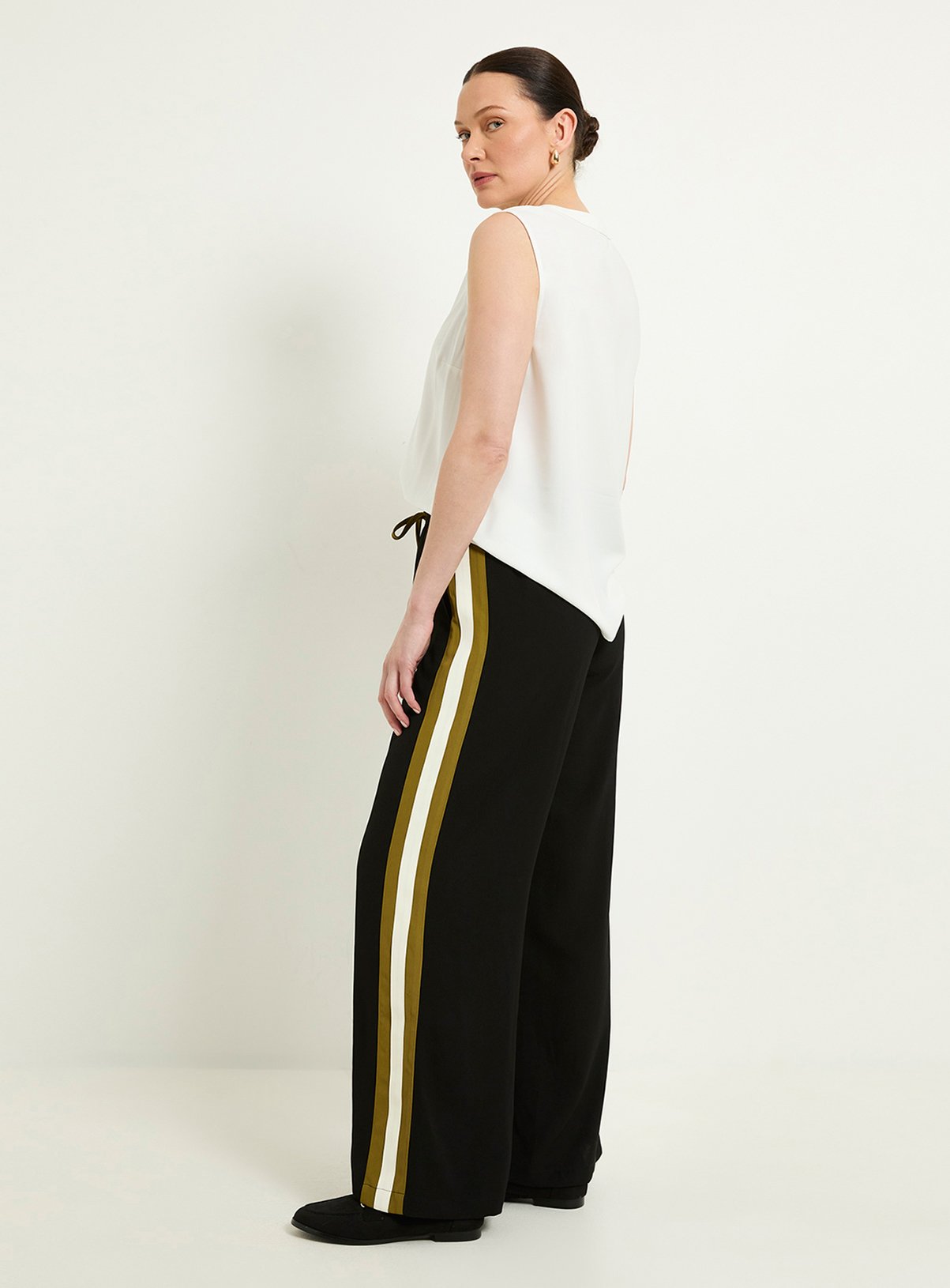WALLIS Side Stripe Drawstring Trousers 20 - Image 4 thumbnail