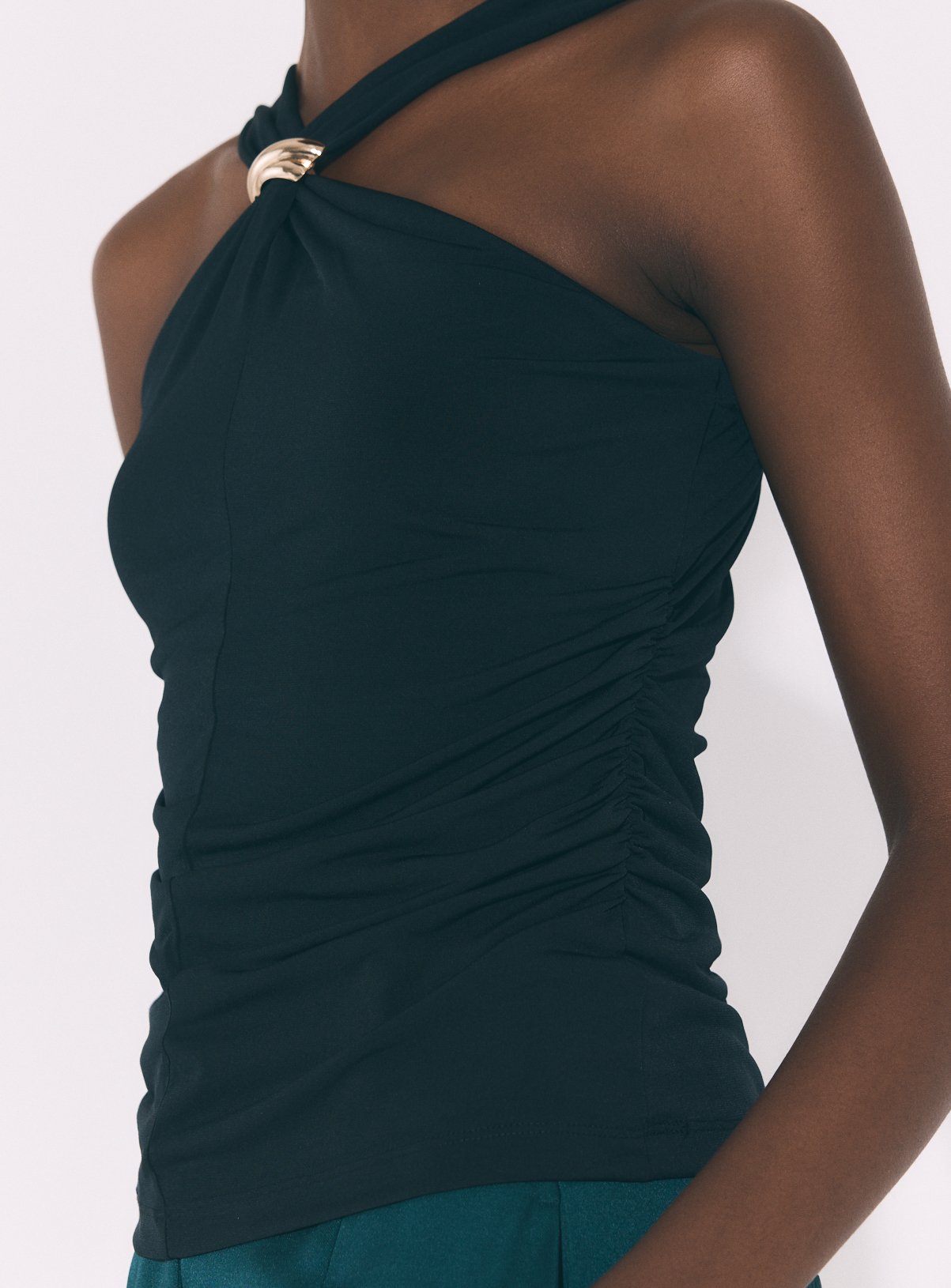 Black Gold Hardware Halterneck Top L - Image 3 thumbnail