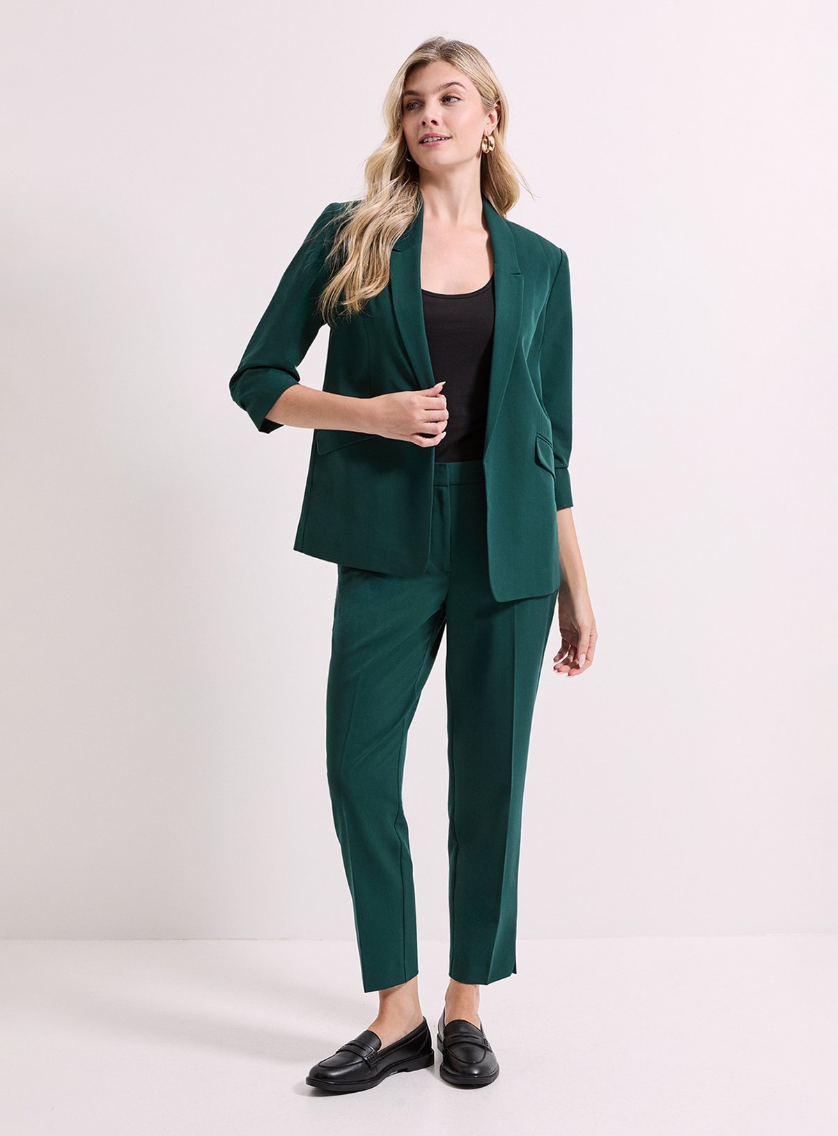 DOROTHY PERKINS Ruched Sleeve Blazer 14 - Image 2 thumbnail