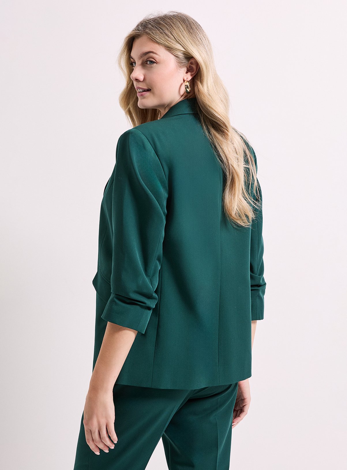 DOROTHY PERKINS Ruched Sleeve Blazer 14 - Image 4 thumbnail