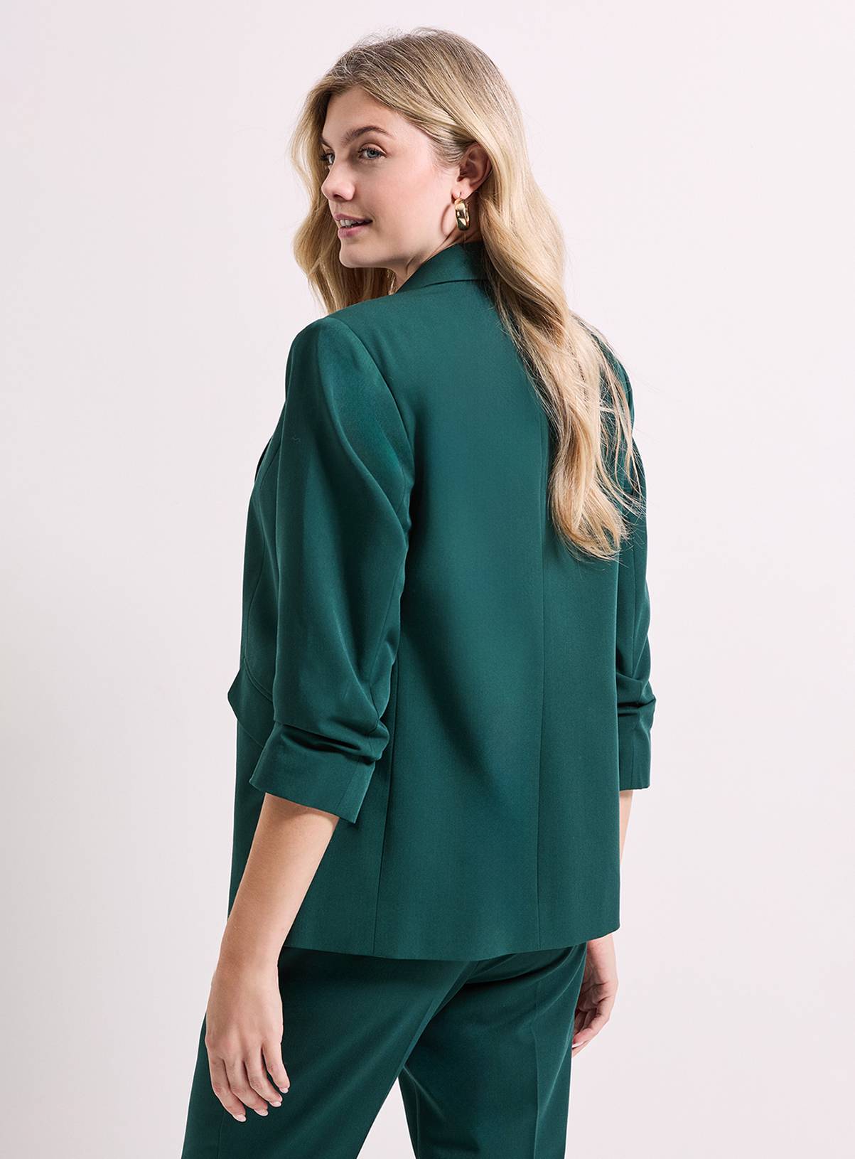 DOROTHY PERKINS Ruched Sleeve Blazer 14 - Image 4
