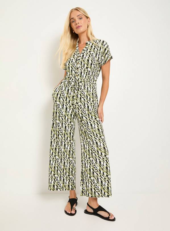 WALLIS Petite Palm Jersey Drawstring Jumpsuit 12
