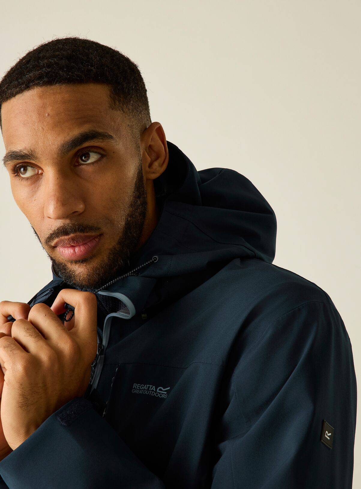 REGATTA Birchdale II Waterproof Jacket Navy XXL - Image 5