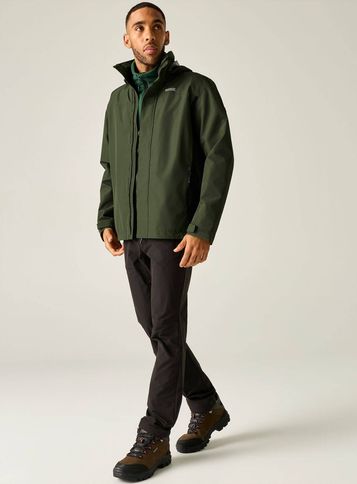 REGATTA Matt II Waterproof Jacket Khaki S - Image 2