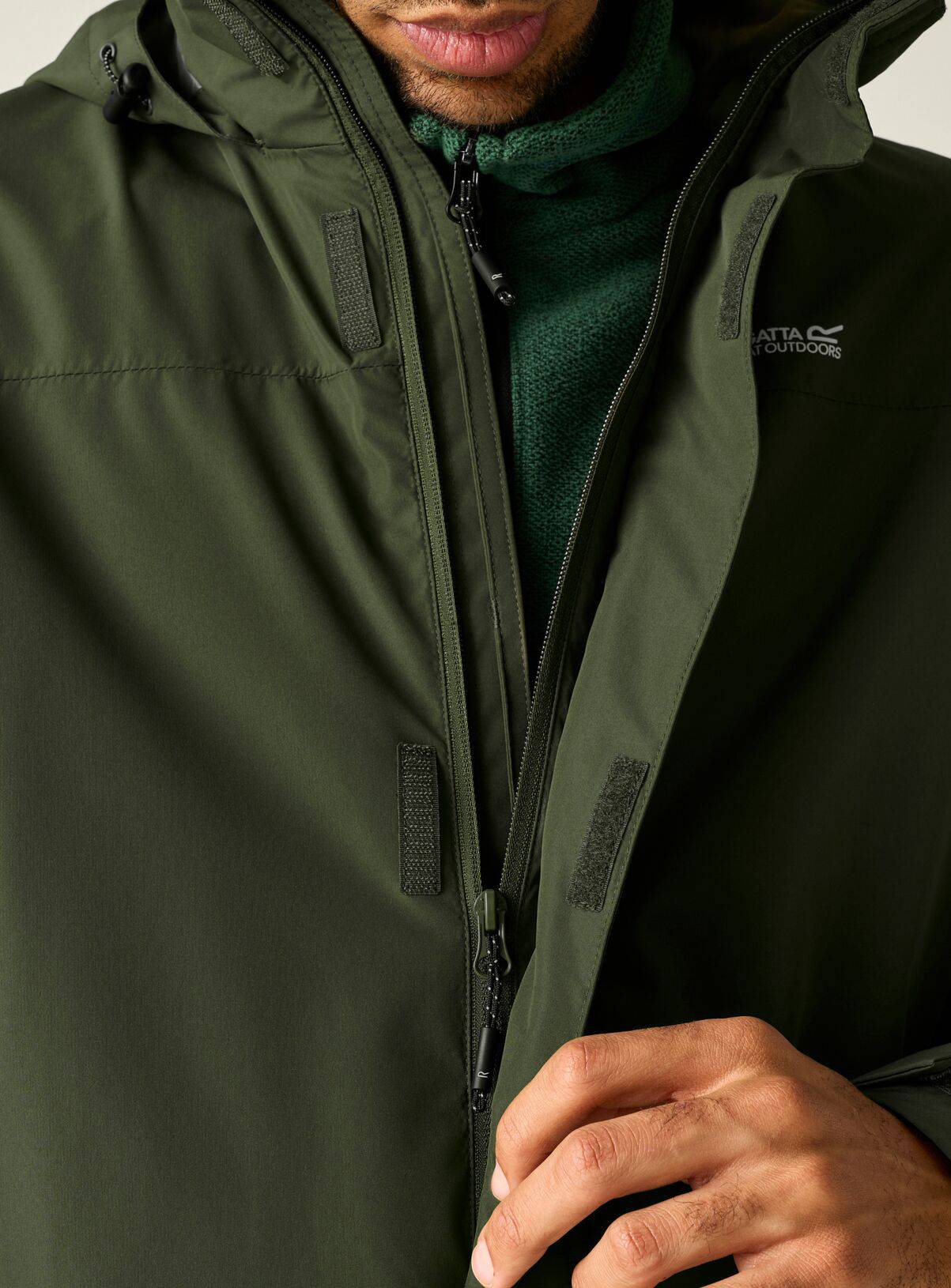 REGATTA Matt II Waterproof Jacket Khaki S - Image 5