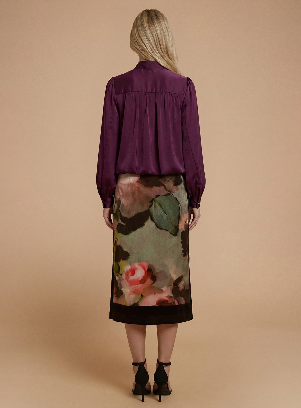 OASIS Satin Back Crepe Funnel Neck Jacket 8 - Image 2 thumbnail