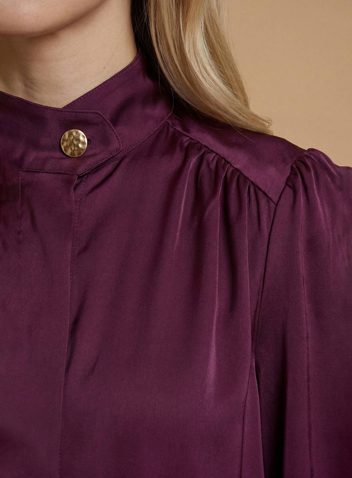 OASIS Satin Back Crepe Funnel Neck Jacket 8 - Image 3