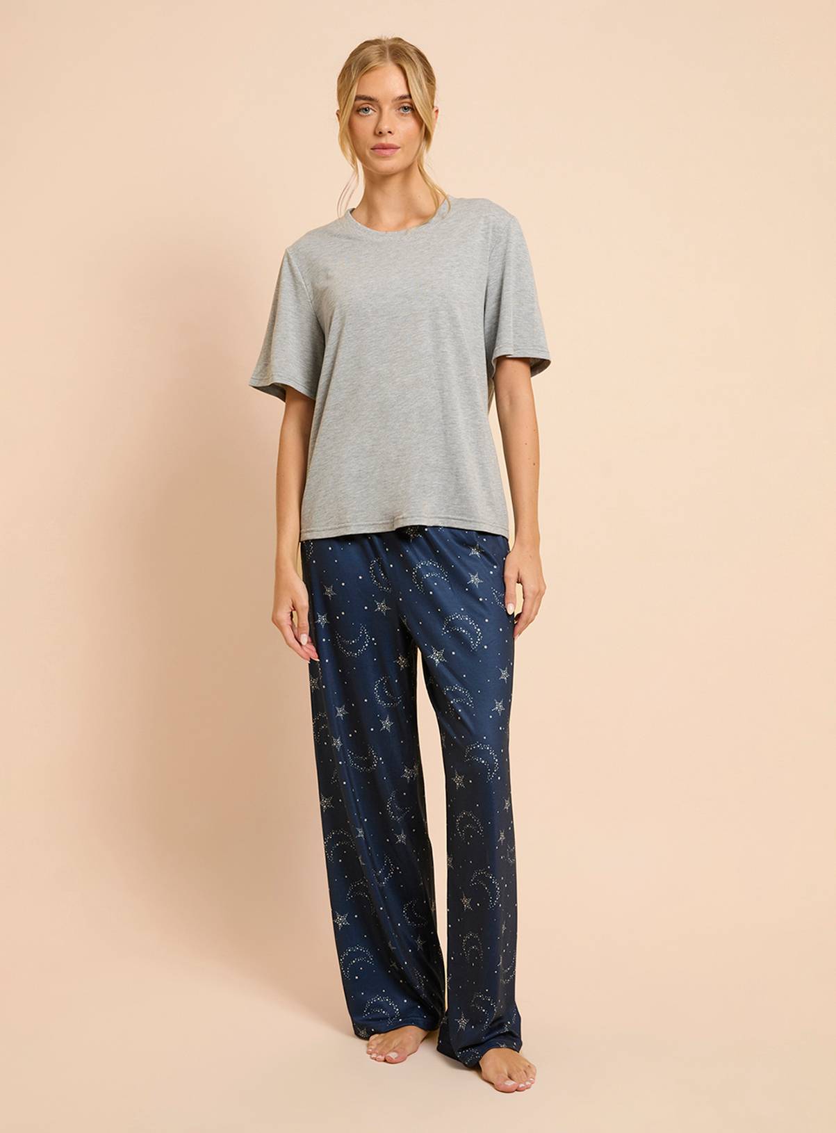 DOROTHY PERKINS Graphic T-Shirt and Trousers Pyjama Set S - Image 1