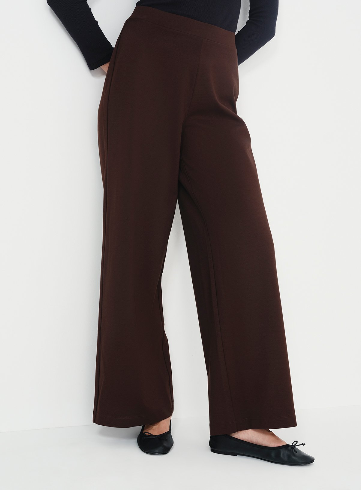 FINERY Kenzie Velvet Wide Leg Trousers 14R - Image 2 thumbnail