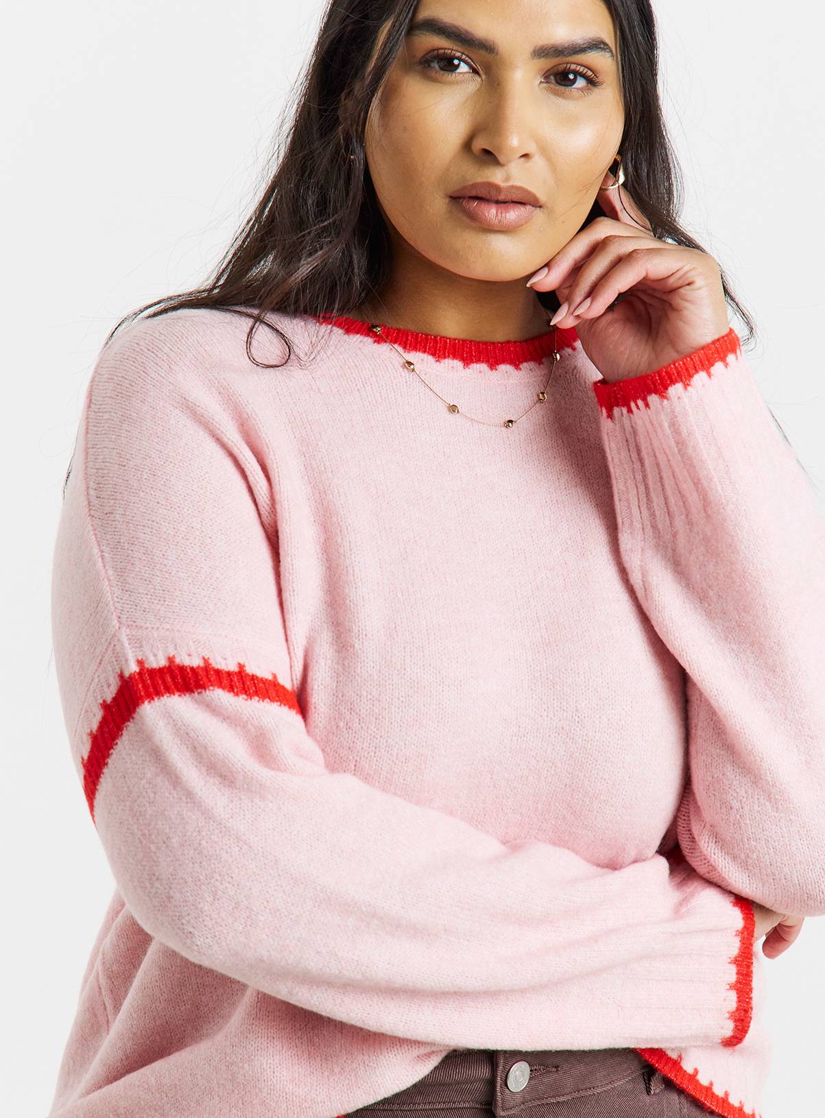 SIMPLY BE Knitted Whipstitch Jumper 20-22 - Image 3