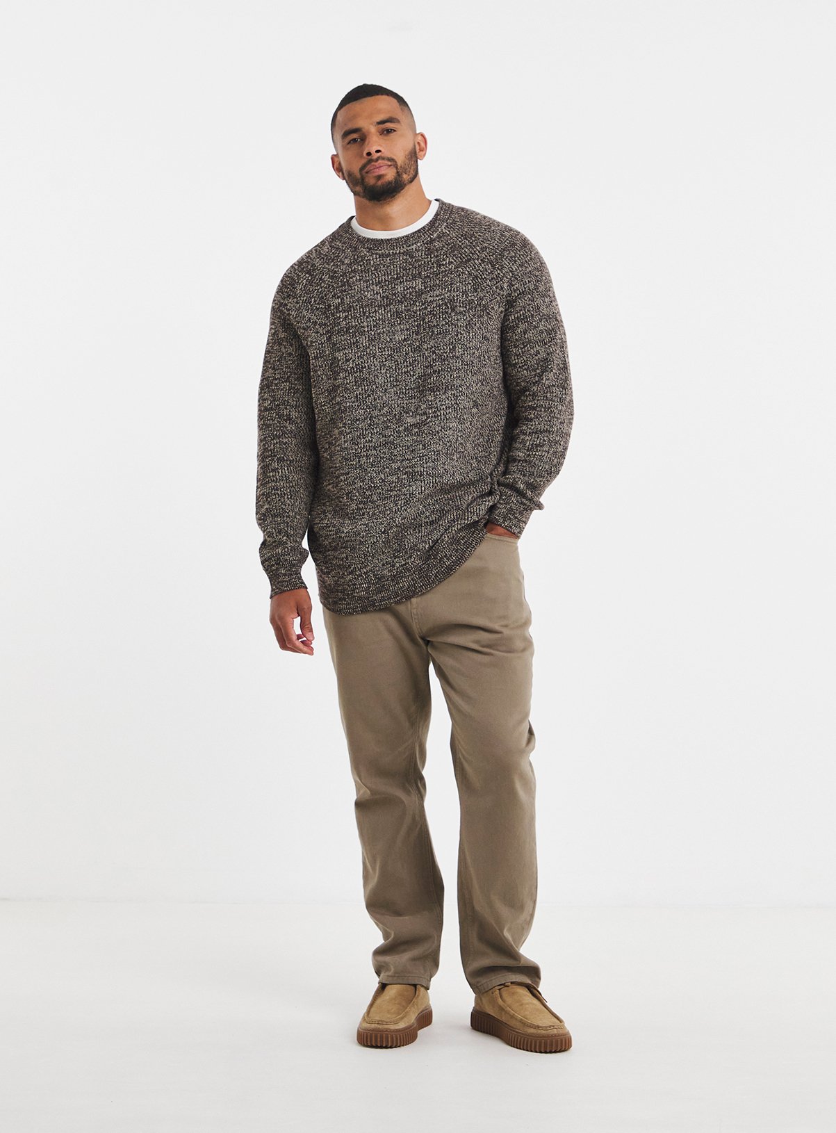 JACAMO Cotton Twist Crew Neck Jumper 1XL - Image 3 thumbnail