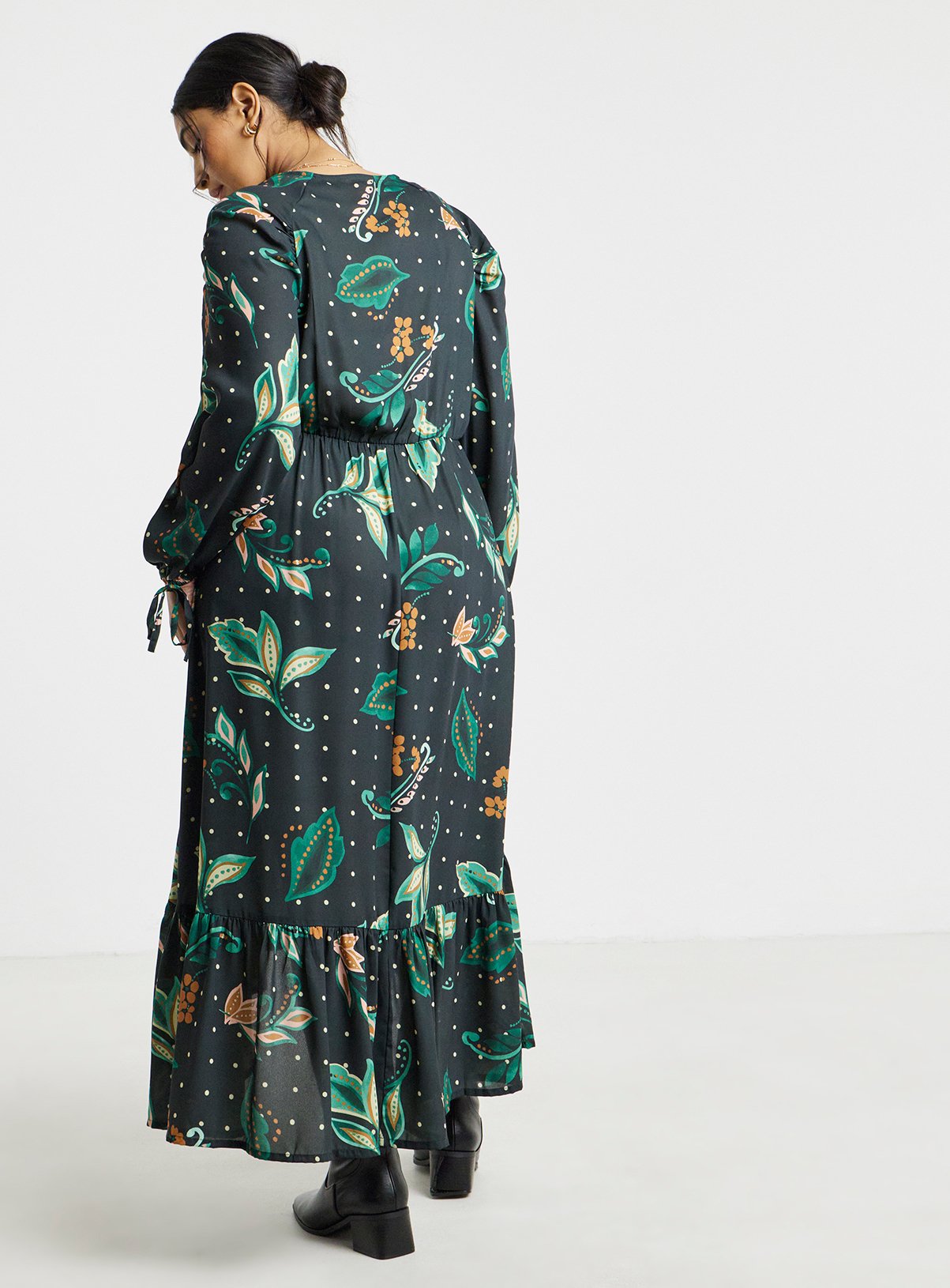 SIMPLY BE Floral High Low Maxi Dress 14 - Image 2 thumbnail