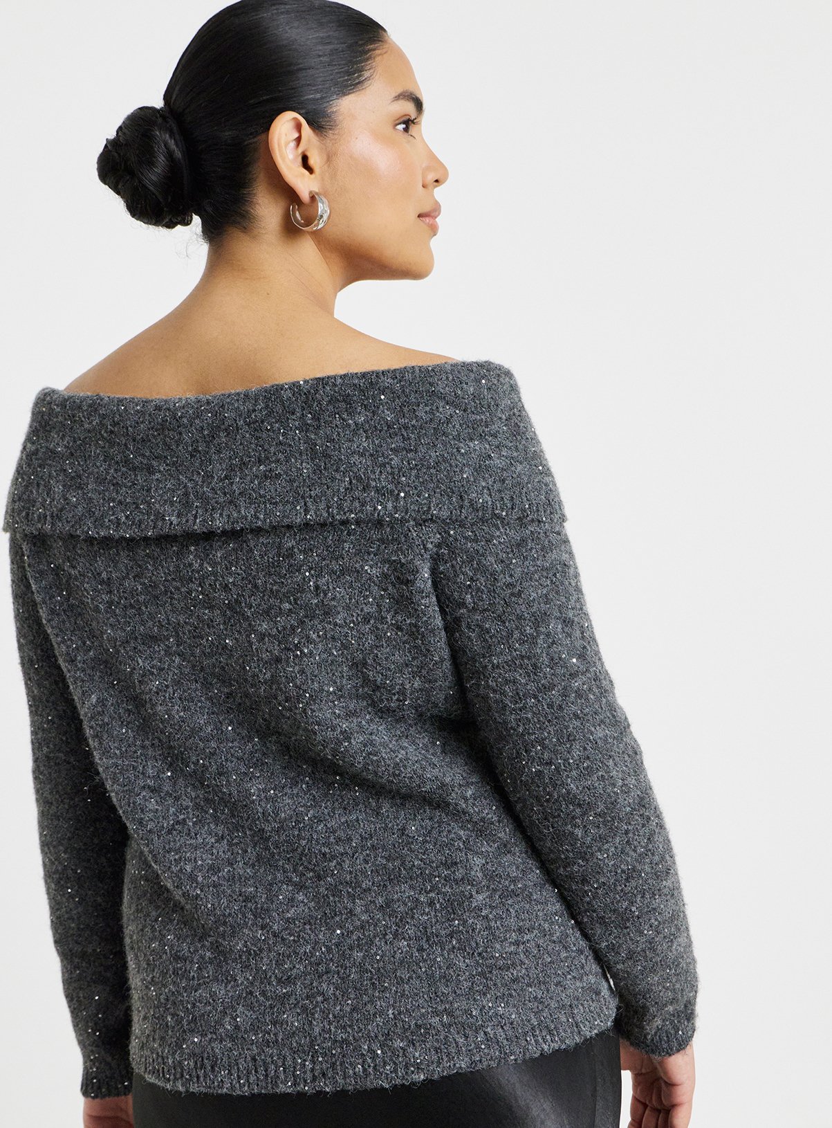 SIMPLY BE Diamante Bardot Jumper 24-26 - Image 2 thumbnail